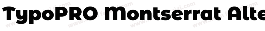 TypoPRO Montserrat Alternates Blac字体转换